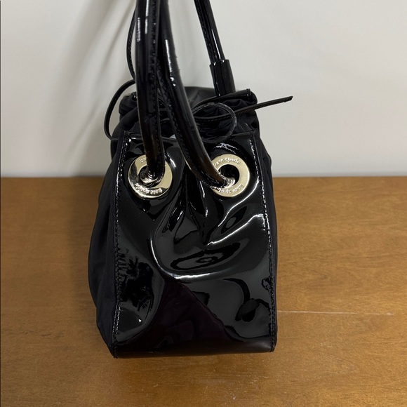 Kate Spade Black Gathered Handbag with Circular Handles - Picture 5 of 7